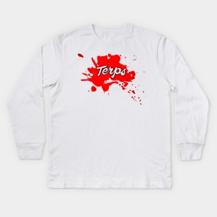 Terps In Our Blood Kids Long Sleeve T-Shirt